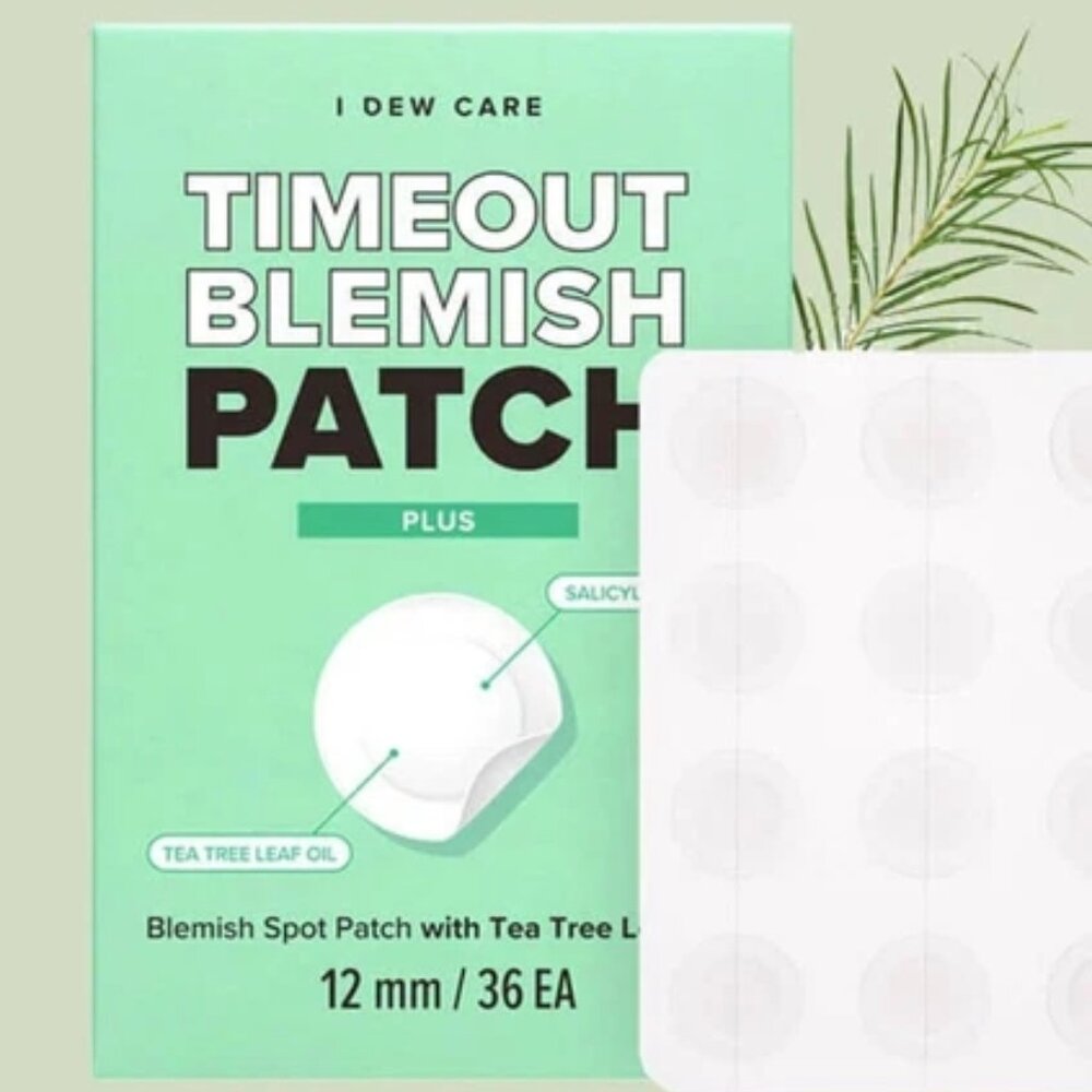 Timeout Blemish Patch Plus, 12‎ mm, 36 Patches Tea Tree Leaf Oil Pimple Zit Acne